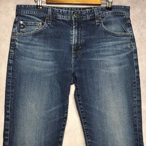 AG Mens Blue Jeans size 36x34 Slim Straight Fit Stretch Denim Zipper Fly‎ Pants